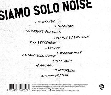 Siamo solo Noise - CD Audio di Benji & Fede - 2