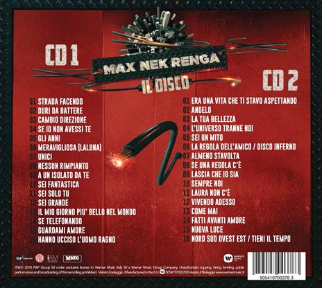 Max Nek Renga. Il disco (Digipack) - CD Audio di Nek,Francesco Renga,Max Pezzali - 2