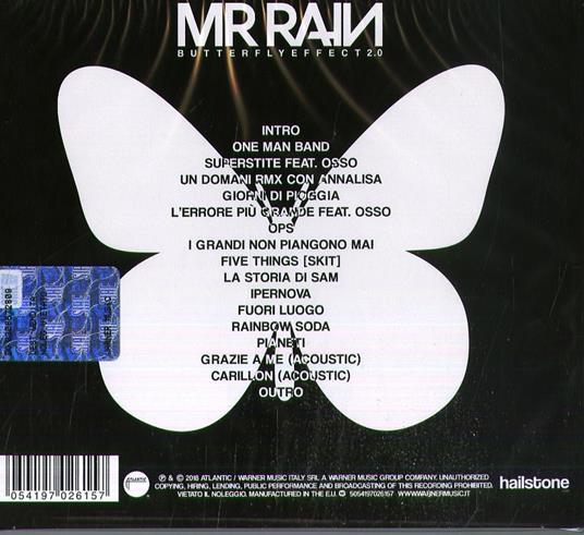 Butterfly Effect 2.0 - CD Audio di Mr. Rain - 2