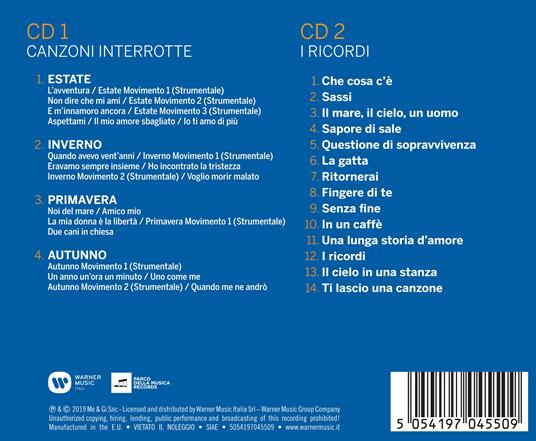 Appunti di un lungo viaggio - CD Audio di Gino Paoli - 2