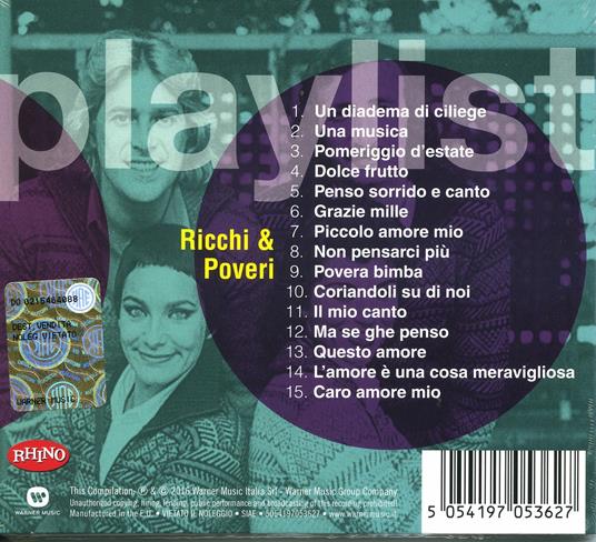 Playlist. Ricchi & Poveri - CD Audio di Ricchi e Poveri - 2