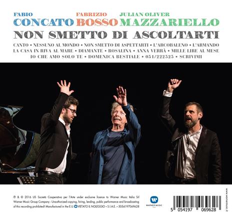 Non smetto di ascoltarti - CD Audio di Fabio Concato,Fabrizio Bosso,Julian Oliver Mazzariello - 2