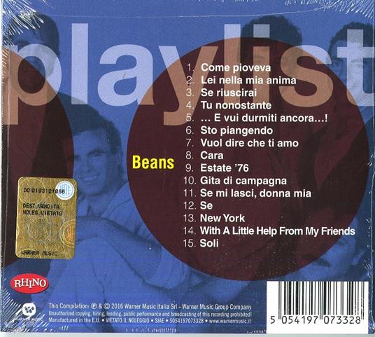 Playlist. Beans - CD Audio di Beans - 2