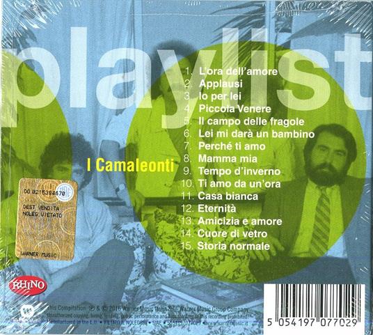 Playlist. Camaleonti - CD Audio di Camaleonti - 2