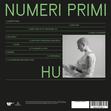 Numeri primi (Sanremo 2022) - Vinile LP di Hu - 2