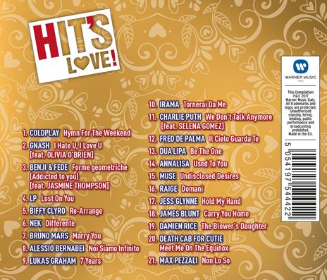 Hit's Love! 2017 - CD Audio - 2