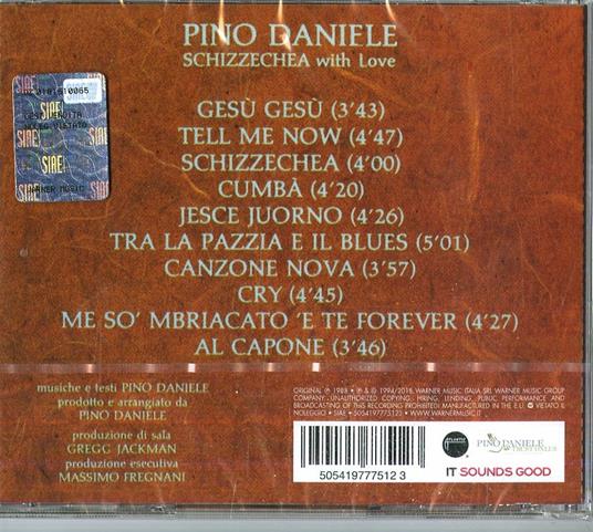 Schizzechea with Love - Pino Daniele - CD | IBS