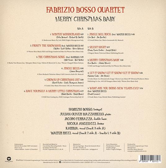 Merry Christmas Baby - Vinile LP di Fabrizio Bosso - 2