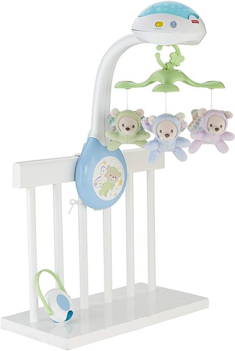 Fisher-Price CDN41 Giostrina degli Orsetti, Proiettore di Luci e Suoni per il Lettino, Per neonati (0+ mesi), Multicolore