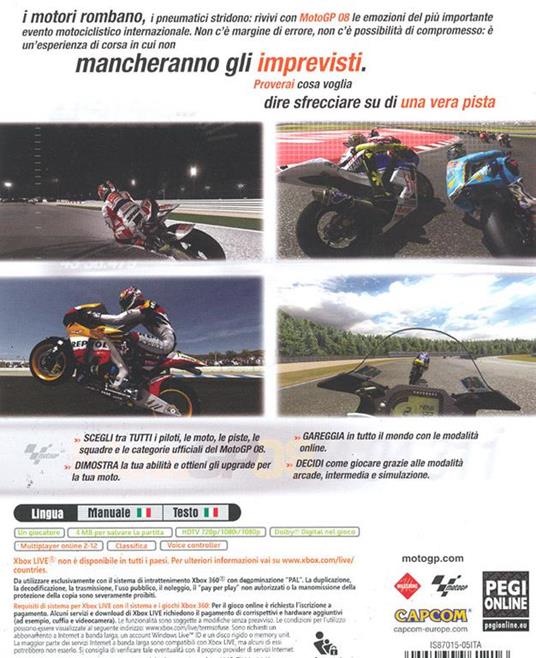 MotoGP 08 - gioco per Xbox 360 - Capcom - Racing - Videogioco | IBS