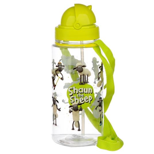 Borraccia Per Bambini Con Cannuccia 450 Ml Shaun Vita Da Pecora - Puckator  Srl - Idee regalo | IBS