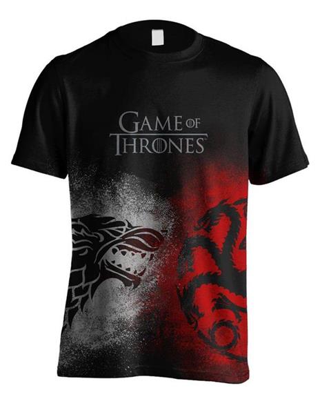 Game of Thrones T-Shirt Sigil Face Off Taglia:S