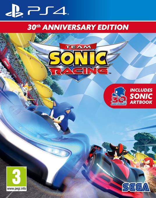 SEGA Team Sonic Racing 30th Anniversary Edition Anniversario Inglese, Tedesca PlayStation 4