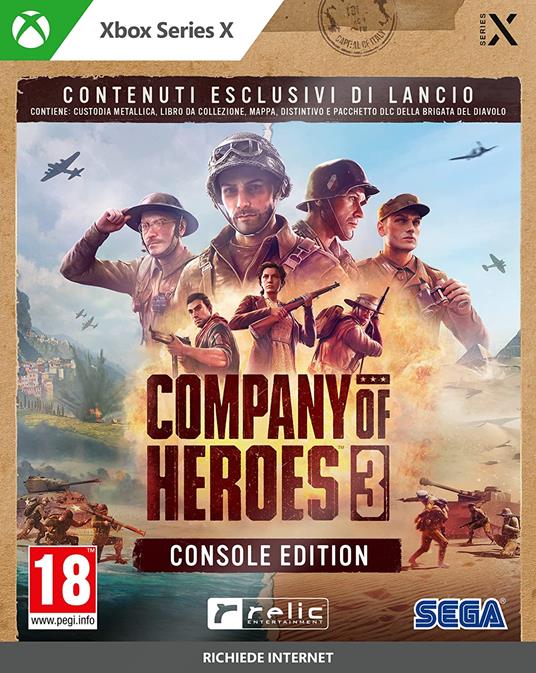 Company of Heroes 3 Launch Edition Metal Case - XBOX Serie X - gioco per  Xbox One - Sega - Action - Adventure - Videogioco | IBS