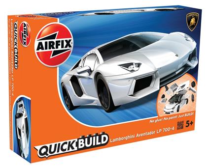 Set Costruzione Macchina Quickbuild. Lamborghini Aventador, Bianco