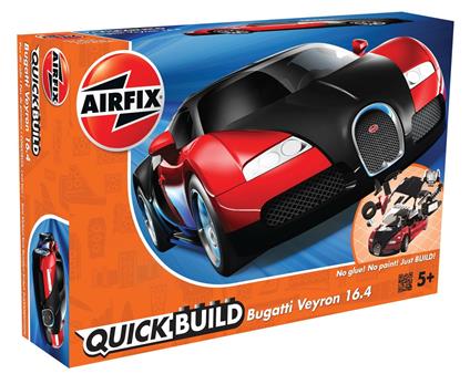 Set Costruzione Macchina Quickbuild. Bugatti Veyron, Nro & Rosso