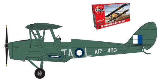 Dehavilland Dh82a Tiger Moth Plastic Kit 1:72 Model A02106 - 2