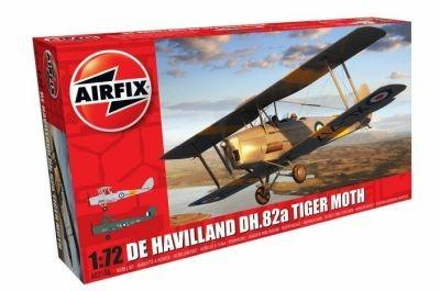 Dehavilland Dh82a Tiger Moth Plastic Kit 1:72 Model A02106 - 4