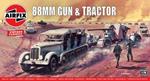 Airfix 88Mm Flak Gun & Tractor Vintage Classics D Day Tanks Carro Armato In Plastica