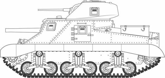 Airfix M3 Lee / Grant Carro Armato In Plastica