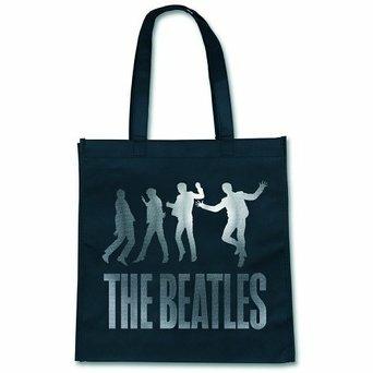 Eco Borsa Beatles. Jump Silver On Black - Rock Off - Idee regalo | IBS