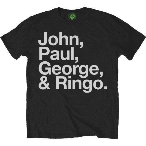 T-Shirt The Beatles Men's Tee: John, Paul, George & Ringo