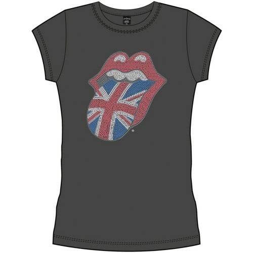T-Shirt Donna The Rolling Stones. Classic Tongue England