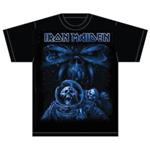 T-Shirt Iron Maiden Men's Tee: Final Frontier Blue Album Spaceman