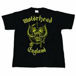 T-Shirt Motorhead Men's Tee: England Classic Gold