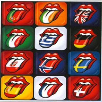 Magnete in metallo Rolling Stones. Tongue Evolution