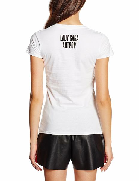 T-Shirt Donna Tg. M Lady Gaga. Art Pop Teaser - 4