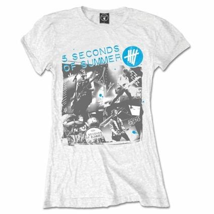 T-Shirt Donna 5 Seconds Of Summer. Live Collage