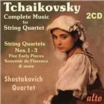 Quartetti per archi completi - CD Audio di Pyotr Ilyich Tchaikovsky,Shostakovich Quartet