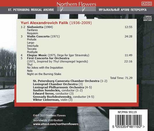 Orchestral Works - CD Audio di Yuri Falik - 2
