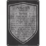 Hbo. Tin Sign Small. Game Of Thrones. Nights Watch