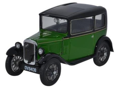 Austin Seven Rn Saloon Westminster Green / Black 1:43 Model Oxfass004 - 2