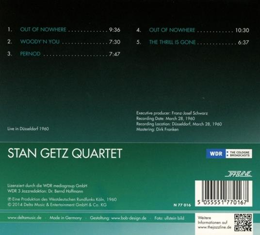 Live in Düsseldorf 1960 - CD Audio di Stan Getz - 2