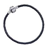 Braccialetto Harry Potter: Black Leather Charm Bracelet 19Cm