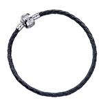 Braccialetto Harry Potter: Black Leather Charm Bracelet 20Cm