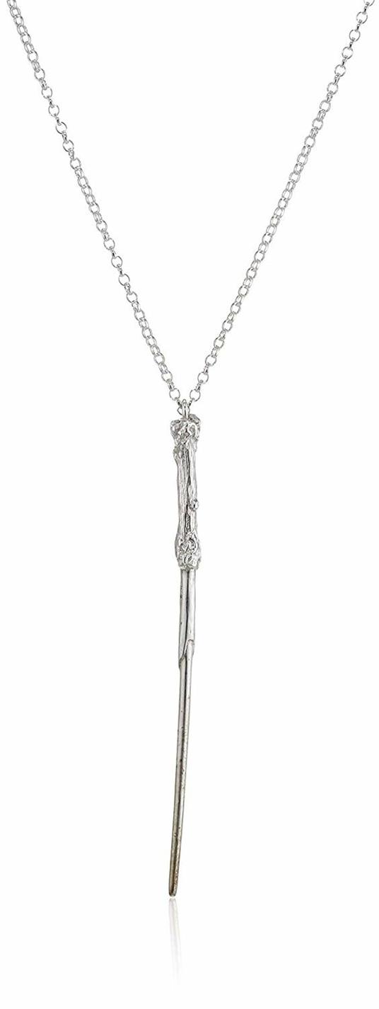Collana con bacchetta magica di Harry Potter in argento sterling in  esclusiva da Amazon - Rock Off - Idee regalo | IBS