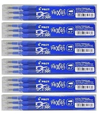 Pilot Frixion Ricariche per penna a sfera cancellabile, con 6 mine BLS Fr7  (confezione da 18), 0,7 mm, blu - Pilot - Cartoleria e scuola