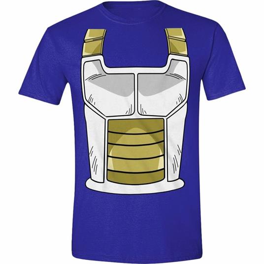 T-Shirt Unisex Tg. M. Dragon Ball Z: Vegeta Costume Blue