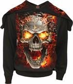 Spiral: Skull Blast - Split Zip Black (Felpa Con Cappuccio Unisex Tg. M)