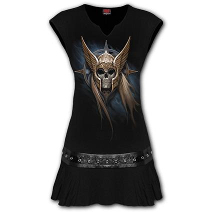 Spiral: Angel Warrior - Stud Waist Mini Dress Black (Plain) Donna S