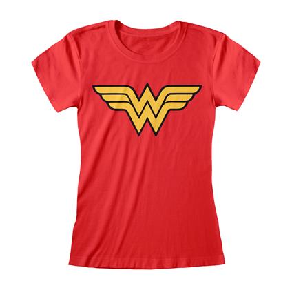 Dc Comics: Wonder Woman - Logo Fitted T-Shirt (T-Shirt Unisex Tg. XL)