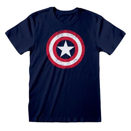 Marvel: Captain America Shield. T-Shirt Unisex Tg. S