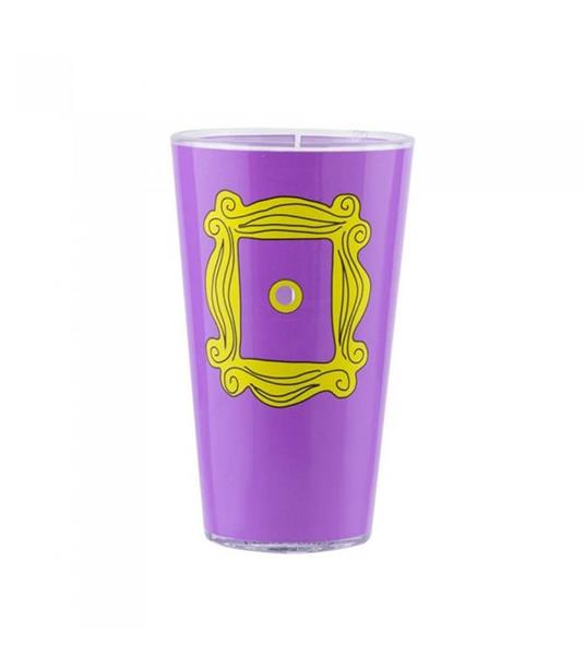 Bicchiere in Vetro Glass di Friends Color Viola e Cornice Oro - Paladone  Products - Paladone Products Ltd - Idee regalo | IBS