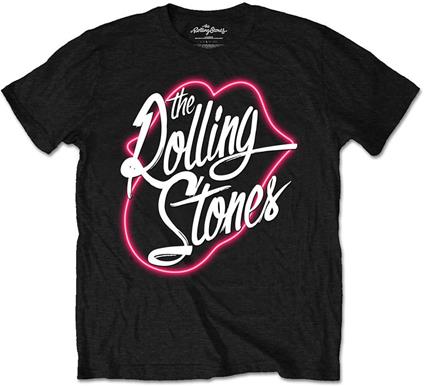 Rolling Stones. Neon Lips Script