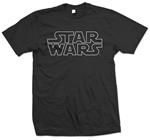 T-Shirt unisex Star Wars. Logo Nero