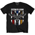 T-Shirt Unisex Tg. L System Of A Down. Eagle Colours Black